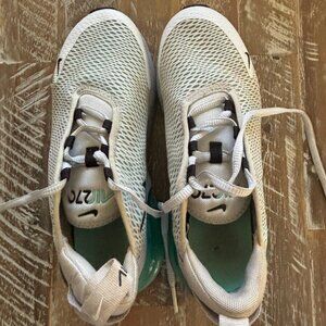 Nike AirMax 270 White with Teal, Size 3Y